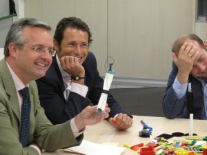 Ramón Pichel, Jesús Portilla y David García presentando el modelo