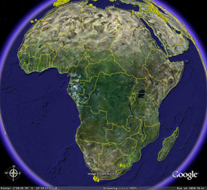 google-earth-africa África conectada a través de Google